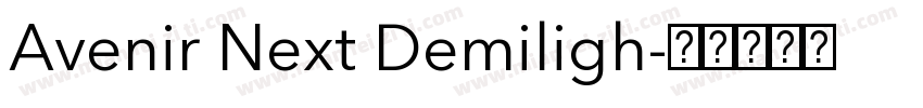 Avenir Next Demiligh字体转换